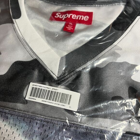 Supreme Aphex Twin Football Jersey Snow Camo SS25 Men’s Size XL - Picture 4 of 5